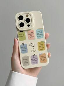 Ốp lưng điện thoại silicon lỏng họa tiết Note To Yourself bảo vệ toàn thân, chống sốc, chống rơi, chất liệu TPU mềm, cao su tương thích với iPhone 13/11/17/16/14/15/15pro/15 Plus/15 Promax/7plus/8plus/X/Xs Max/Xr/11pro/12pro/13pro/14pro/12mini/13mini/11promax - Nhiều màu - Xem 3