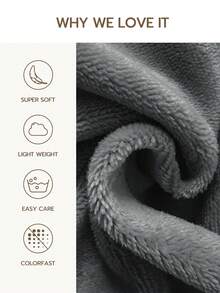 2/3件套天鹅绒纯色被套，轻盈透气，如云朵般柔软，纯色床上用品套装，温馨房间装饰，柔软保暖，亲肤舒适，纯色系列，易于打理且经久耐用，适合秋冬季客房和卧室，适配多种床型（包含1个被套和1/2个枕套，不含被芯），家纺产品，床上用品礼品，可机洗 - 深灰色 - 查看 2