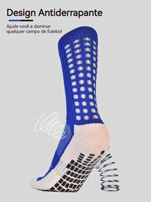 Men's Professional Soccer Socks Kit, Non-Slip, High-Top, Breathable, Sweat-Absorbing Technology, For Training And Competition - màu đen - Xem 7