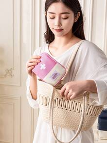 1 túi đựng đồ di động, thích hợp cho các chuyến công tác, tiện lợi và thiết thực, gọn gàng và thời trang. Có thể dùng làm đồ trang trí phòng, túi đựng mỹ phẩm, hộp đựng đồ trang điểm, túi đựng đồ dùng vệ sinh cá nhân, hộp đựng đồ dùng trên bàn làm việc. - Nhiều màu - Xem 9