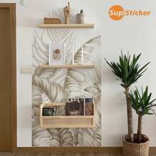 1 Roll 2pcs PVC Material 17.72X70.87inch Modern Minimalist Style Arched Wall Decals, Self-Adhesive Removable Wallpaper, Thick Wear-Resistant Wall Stickers, Suitable For Bedroom Headboard, Entryway, Living Room Backdrop, Furniture Side, For Home Decor, Space Renovation And Renewal Wall Paper Wall Decor Room Decor Wallpaper Peel And Stick