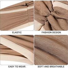 2 Pieces Turbans For Women, Soft Pre Tied Knot African Turban Head Wraps Chemo Headwear Pleated Beanie Cap Sleep Hat Hair Loss Hat Chemo Cancer Cap For Women - 1 - 查看 3
