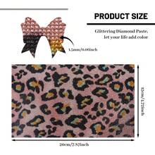 12000pcs Leopard Pattern Crystal Rhinestone Diamond Sparkly Self-Adhesive Crystal 2mm DIY Christmas Decorative Sticker Craft (Animal Pattern)