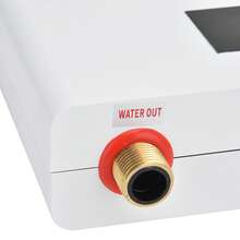 Calentador de agua eléctrico instantáneo, control remoto o panel táctil, calentador de agua de temperatura constante de frecuencia variable inteligente de 3000 W - Tipo de Enchufe B USA (110-127V) - Ver 4