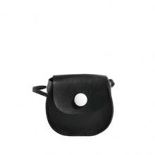 1pc Solid Color PU Leather Mini Crossbody Bag For Girls, Shoulder Purse, Coin Pouch, Wallet - A - View 9