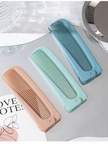 3-częściowy minimalistyczny składany grzebień, składany grzebień ze spiczastym ogonem do stylizacji grzywki, przenośny i wygodny, zestaw do stylizacji włosów, zestaw do stylizacji włosów