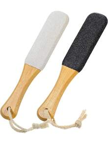 1 件双面专业足部老茧去除修脚工具，山毛榉木足锉，老茧去除足部磨砂膏，专业足锉，粗砂和细砂组合，用于去除龟裂的脚跟、死皮、硬皮，适用于龟裂的脚跟和粗糙的皮肤磨砂膏修脚工具，个人护理和清洁小工具，足锉 - 彩色 - 查看 5