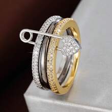 1枚精美牡丹花立方氧化锆戒指，女士款，祝您2025新年快乐，圣诞礼物