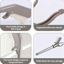 1 Handle Garbage Picker With Long Handle, Easy To Reach Garbage Picker, Lightweight Stainless Steel Garbage Picking Rod