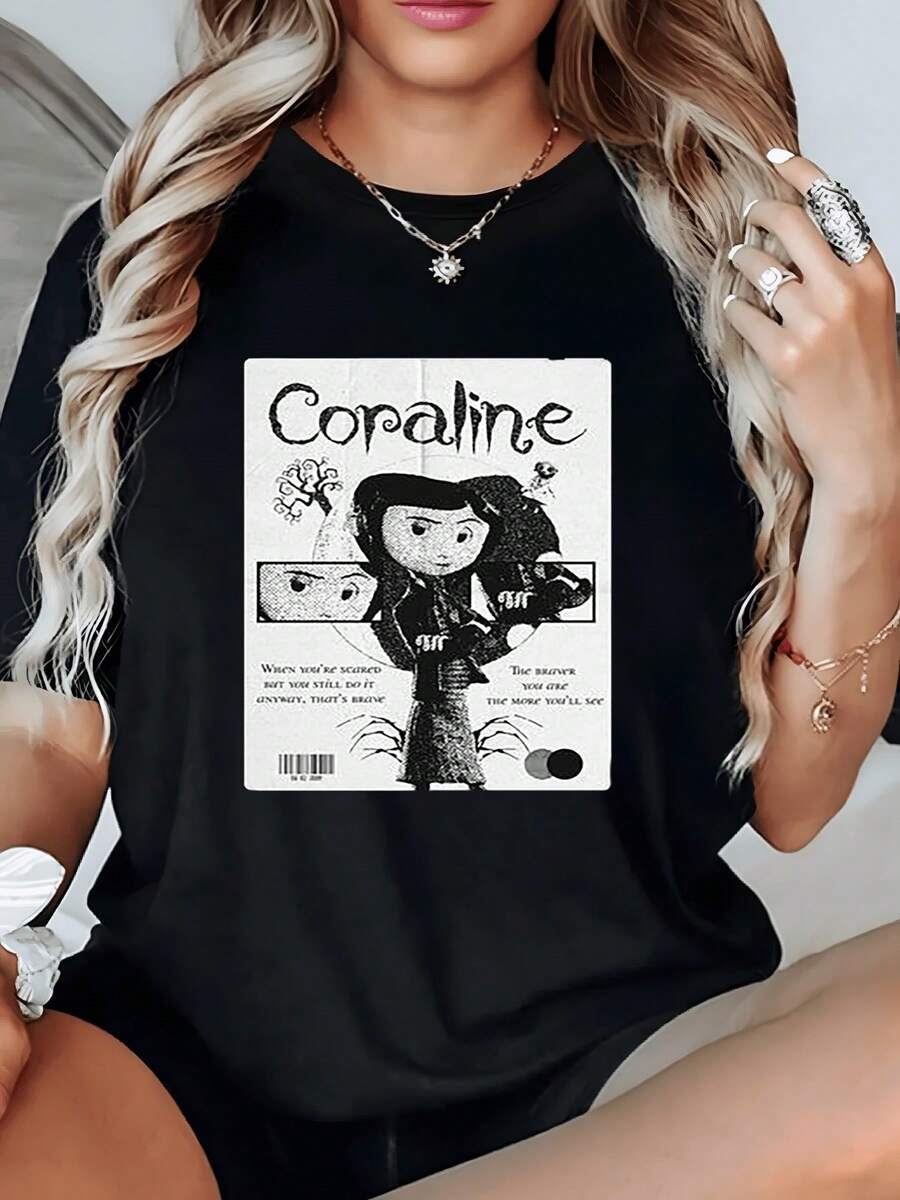 Women T-Shirts - Hitam - View 1
