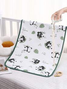 1 件全棉防水透气可洗尿垫，适用于婴儿床、婴儿车、汽车座椅、卫生巾、老人护理、宠物，热带雨林风格，多种尺寸可选