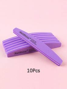 3 Piezas/5 Piezas/10 Piezas Limas de esponja para uñas, bloques de pulido de doble cara, herramientas de pulido de uñas, limas de conformado de uñas en forma de media luna, tiras de pulido, pulido de superficie de uñas, herramientas especializadas para dar forma a las uñas - Multicolor - Ver 12