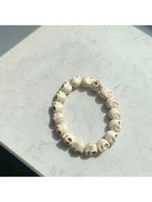 1PC Skull Head Subculture Punk Style Gothic Retro Bracelet Personalized Couple Hot Girl Halloween Jewelry Party Accessories - Skull - View 5