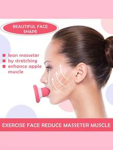Silicone Face Massager, Lifts And Firms The Face, Improves And Removes Nasolabial Folds, V-Shaped Muscle Group Exercise Device For Anti-Sagging, Face Yoga For Tightening Skin, Chin Exerciser, Face Lifting, Double Chin Breathing Exerciser To Enhance Lung Capacity And Abdominal Breathing For Weight Loss, Great Gift For Women, Family And Friends - Multicolor - View 4