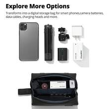 Ambitful Zoom P1 Waterproof PU Photography Portable Multi Functional Action Camera Storage Bag For Osmo Pocket 3 - Black - View 5