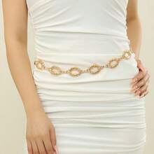 Große Größen Boho Vintage Blumen Taillenkette