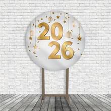 Round Party Panel Happy 2025 Theme - 彩色 - 查看 1