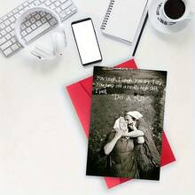 1pc Humorous Birthday Greeting Card With Envelope, 12cm X 18cm - Funny "Do A Flip" Design, Perfect For Friends & Family, Unique Thank You Or Friendship Celebration Card, High-Quality Paper Material, Birthday Party Decorations - 1pc - 查看 2