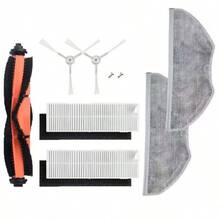 配件适用于小米米家 G1 MJSTG1 米家扫地机器人必备吸尘器侧刷/主刷盖 Hepa 过滤器拖把布零件 - 彩色 - 查看 9