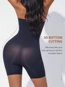 Women's Strapless Bodycon Playsuit Jumpsuit - Black - View 3