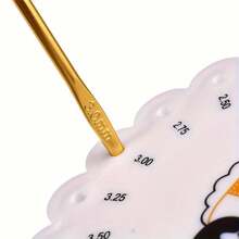 2/1 Stück Cartoon-Thema Rundstrickmaß, ABS Kunststoff DIY Messgerät, geeignet für Pullover und Häkelprojekte - Weiß