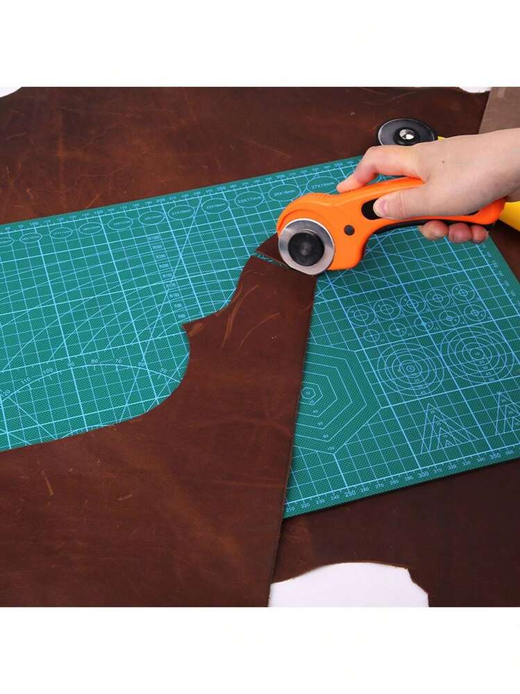 A3 Cutting Mat, Anti-Cut Craft Board For Drawing, Carving, Leather/Fabric/Paper Cutting, A4 Work Board Tool Mat, Multi-Function Pad, Craft Knife, Scrapbooking Press Extension Paper Cutter, Random Color - Green - View 6
