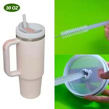 Lot de 6/10 brosses de nettoyage réutilisables pour pailles, en acier inoxydable de 10 mm de diamètre, compatibles avec les gobelets Stanley de 59, 89 et 113 cl, adaptées aux bouteilles d'eau et aux pailles.