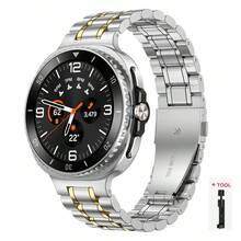 Pulseiras de Metal Compatíveis com Galaxy Watch 8 40mm 44mm/8 Classic, Pulseira de Elo de Aço Inoxidável para Pulseiras Galaxy Watch 8