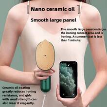 OBOVAY Bàn ủi điện cầm tay mini, bàn ủi hơi nước siêu nhẹ, bàn ủi hơi nước đa chức năng, bàn ủi hơi nước gia dụng 2 trong 1 - Xem 10