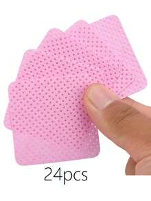 1000/500/400/200 片一次性无绒布心形卸妆垫、指甲油去除垫、柔软无纺布丙酮指甲油去除湿巾、无绒指甲凝胶湿巾、无水指甲护理产品，适用于女性和女孩日常美甲清洁和卸除 - 白色 - 查看 9