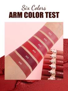 HANDAIYAN Velvet Cream Matte Lipstick, Nourishing Velvet Makeup Effect, Natural Long-Lasting Waterproof, Suitable For Halloween, Christmas Makeup, Parties, Vacations, Camping Trips, Daily Makeup, Holiday Gifts, Autumn/Winter Dorm Essential, Makeup Product, Face Painting, Cosmetics, Suitable For Women, Suitable For Birthday, Valentine's Day Gifts, Carnival Party Occasions, Best Color Choice For Y2K Fancy Fashion - 彩色 - 查看 5