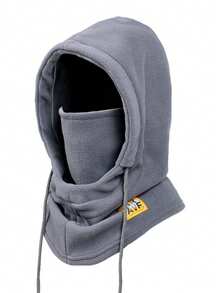 1 Stück warme und windabweisende Wintermütze für Damen und Herren, Outdoor Fleece Mütze, windabweisende Kopfbedeckung für Mountainbike-Fahren, Motorrad Gesichtsmaske Mütze, integrierter kälteresistenter Schal für Motorradfahren - perfektes Outdoor-Geschenk