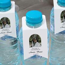 10/30/50pcs Custom Water Bottle Labels, Personalized With Names And Date, Decor For Wedding, Birthdays, Baptisms, Bridal Shower, And Bachelorette Party Favors - Multicolor - View 4