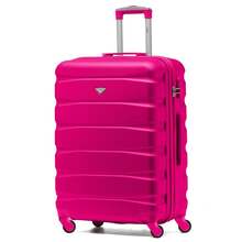 Flight Knight Hard Shell ABS Medium, Large Check-In And Carry On Suitcases - SAFIR - Pink - 55x35x20cm - View 8