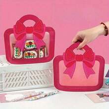 12/24pcs Elegant Bow-Themed Gift Bags - Plastic, Self-Standing Pouches With Colorful Patterns For Candy & Small Presents, Ideal For Party Favors & Crafts, Small Gift Bags,Baby Shower, Birthday Gift - Multicolor - View 5