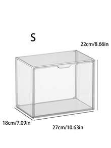 1 Stück multifunktionale, transparente staubdichte Aufbewahrungsbox, Luxus Parfüm- & Sammlerstücke Vitrine