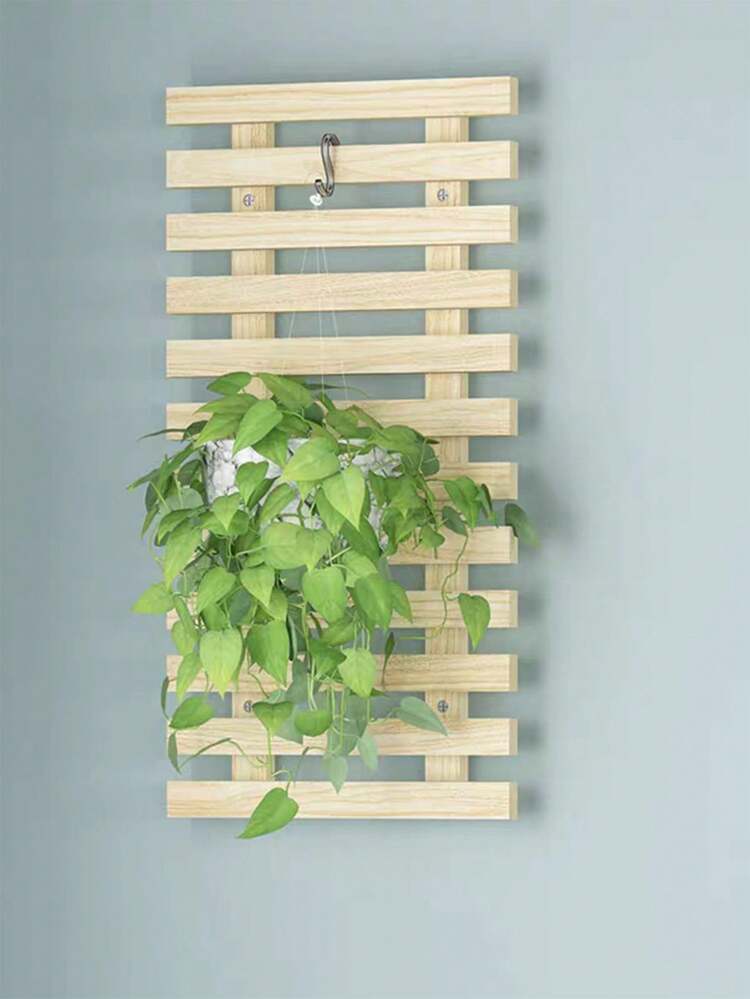 1 Peça Suporte de Madeira Vintage para Flores, Treliça de Decoração de Parede para Café Interno, Suporte para Planta Artificial - Multicolorido - Visão 19