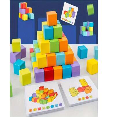 30/50/100 件随机颜色木块 0.79 英寸、彩色木颗粒、立方体积木堆叠方形木制玩具、颜色识别数学立方体教具、蒙特梭利早期教学辅助工具、方形松木积木 DIY 几何表办公室减压游戏、烦躁玩具（某些部件可能是随机的）房间装饰、生日礼物/万圣节礼物/圣诞节礼物