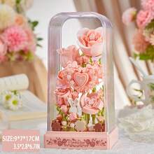 500+ piezas de cubiertas decorativas de flores cuadradas hechas a mano, adecuadas para flores de rosa en el Día de San Valentín, flores de orquídea, flores de clavel en el Día de Acción de Gracias, flores de jazmín