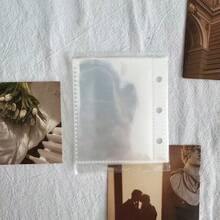 1pc A8 Single-Layer 10-Card Capacity 3-Inch Photo Card Holder Loose-Leaf Album, PVC Idol Photo Storage Album, Stargazing Photo Card Album, Student Stationery Photo Album, Minimalist Style DIY Photo Album Card Collection Flip Book