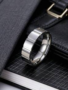 MONALLY 时尚立方氧化锆钻石戒指，男士结婚戒指，舞会配饰，银饰，订婚周年纪念礼物，日常佩戴 - 戒指 - 查看 7