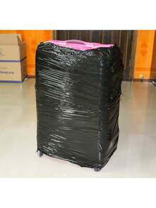 Envoltura Estirable Negra Industrial Alta Resistencia - 18 Pulgadas x 1200 Pies por Rollo, Calibre 70, con Asa Plástico - Pack 4 Rollos - Negra - Ver 6