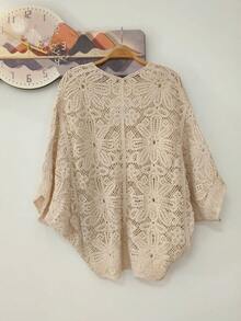 Lace Kimono - Màu be - Xem 2