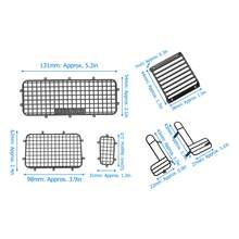 5 piezas Red de protección de la carrocería TRX4 con protectores de rejilla para luces delanteras y traseras