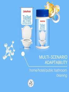 110g Jakehoe Active Toilet Cleaning Powder, Toilet Stain Remover, Toilet Powerful Stain Removal, Toilet Deodorizing & Freshening Agent, Universal Cleaning Powder