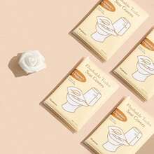 Housse de siège de voyage à usage unique, tapis de siège de toilette portable pour les voyages/affaires, tapis de papier toilette portable imperméable, accessoire essentiel pour les voyages en avion, la grossesse/l'accouchement/l'utilisation des toilettes publiques, la vie sur le campus, les excursions en plein air, le camping, les accessoires de salle de bain. Housse de siège de toilette en papier soluble, couleur kaki, emballée individuellement, propre .