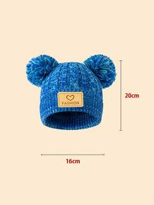 3pcs Kids Knitted Hat/Scarf/Gloves Set, 4 Colors Available, Thick & Warm Winter Outfit, Minimalist & Cute Fashion, Suitable For 3-12 Years Old Children Outdoor Hiking/Skiing And Daily Winter Wear