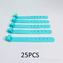 5-Hole Silicone Cable Organizer Box: Keeps Earphones, Chargers And Data Cables Neatly Stored And Easily Accessible! Reusable Silicone Cable Organizer For Storing And Managing Wires, With Straps And Multi-Functional Clips, Suitable For Food Preservation And Keeping Earphone Cords Tidy. (Random Color)