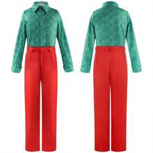 Halloween Clown Costume Set - Jacket + Vest + Shirt + Pants