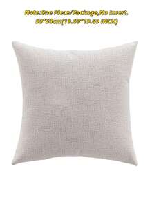 Vỏ gối liền khối bằng vải Jacquard màu trắng kem giả cashmere sợi nhỏ, thiết kế hoa nhỏ hai màu đơn giản hiện đại, không bao gồm vỏ gối, có thể sử dụng trong phòng ngủ, phòng khách, giường, ghế ô tô, vỏ đệm ghế sofa. - Màu trắng kem - Xem 10